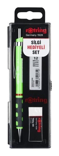 Rotring Tikky Silgili Metal Neon Yeşil 0.7 mm Versatil Kalem