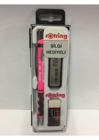 Rotring Tikky Silgili Krom Metalik Pembe 0.7 mm Versatil Kalem