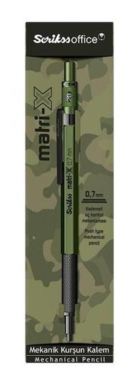 Scrikss Matri-X Metal Metalik Yeşil 0.7 mm Versatil Kalem