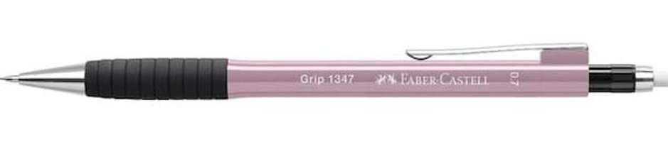 Faber-Castell 1347 Silgili Metal Metalik Pembe 0.7 mm Versatil Kalem