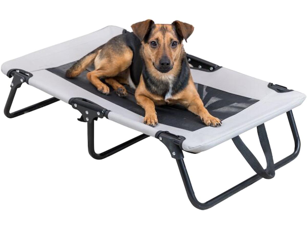 Trixie Yükseltilmiş Yıkanabilir Ayaklı Büyük Irk Dış Mekan Köpek Yatağı Gri