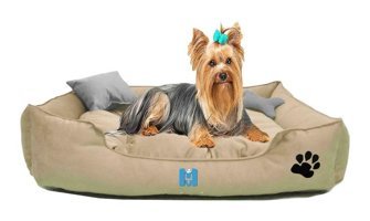 Mavi Vitrin Ultrasoft Yıkanabilir Orta Irk İç Mekan Köpek Yatağı Krem