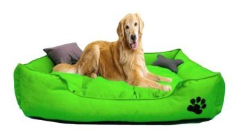 Mavi Vitrin Kumaş Yıkanabilir Büyük Irk İç Mekan Köpek Yatağı Yeşil