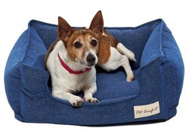 Pet Comfort Alpha Mirandus Yıkanabilir Küçük Irk İç Mekan Köpek Yatağı Mavi