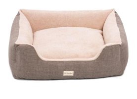 Pet Comfort Echo Varro Yıkanabilir Büyük Irk İç Mekan Köpek Yatağı Kahverengi-Krem