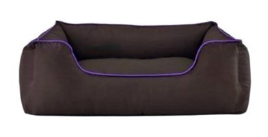 Pet Comfort Alpha Yıkanabilir Büyük Irk İç Mekan Köpek Yatağı Mor-Kahverengi
