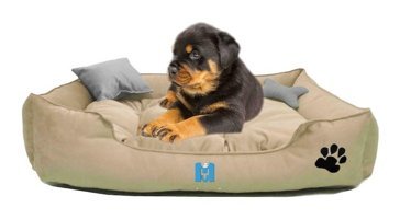 Mavi Vitrin Ultrasoft Yıkanabilir Küçük Irk İç Mekan Köpek Yatağı Krem