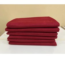 Bursalı Polyester Kanvas Jakarlı Süngersiz Düz Bordo Üçlü Koltuk Örtüsü 220x180 cm