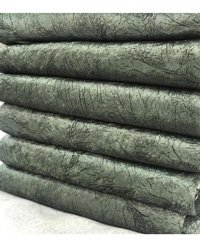 Tekstilsa Kadife Polar Süngerli Çizgili Yeşil Tekli Koltuk Örtüsü 170x210 cm