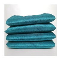 Sc Home Polyester Tay Tüyü Jakarlı Süngerli Çizgili Su Geçirmez Turkuaz Üçlü Koltuk Örtüsü 175x215 cm