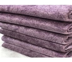 Uygar Home Pamuklu - Polyester Polar Süngerli Mermer Desenli Mor Tekli Koltuk Örtüsü 180x220 cm