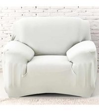 Akbu Polyester Likralı Süngersiz Petek Desenli Giydirmeli Lastikli Gri Tekli Koltuk Örtüsü 75x115 cm