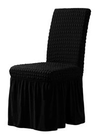 Elgeyar Pamuklu - Polyester Bürümcük Giydirmeli Siyah Koltuk Örtüsü 35x50 cm