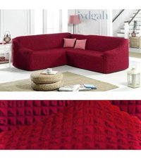 Iydgah Polyester Bürümcük Süngersiz Kapitone Giydirmeli Bordo L Koltuk Koltuk Örtüsü 300x450 cm