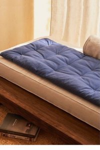Miyolin Keten Dolgulu Süngersiz Düz Lacivert Set Koltuk Örtüsü 70x180 cm