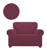 Elgeyar Polyester Likralı Jakarlı Süngersiz Armürlü Giydirmeli Pembe Tekli Koltuk Örtüsü 75x115 cm