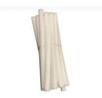 Özmakan Polyester Likralı Jakarlı Süngersiz Çizgili Giydirmeli Beyaz Tekli Koltuk Örtüsü 130x170 cm