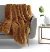 Mer Home Polyester Peluş Süngersiz Kahverengi Tekli Koltuk Örtüsü 90x150 cm