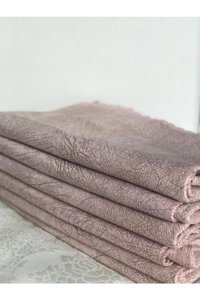 Minel Home Polyester Nubuk Süngersiz Mermer Desenli Pembe Tekli Koltuk Örtüsü 175x215 cm