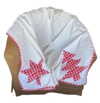 Yastıkminder Kadife Polar Süngersiz Patchwork Beyaz Tekli Koltuk Örtüsü 150x150 cm