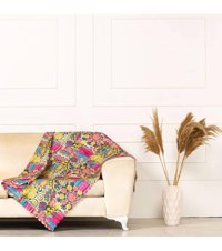 Benimol Polyester Süngersiz Geometrik Desenli Tekli Koltuk Örtüsü 175x215 cm