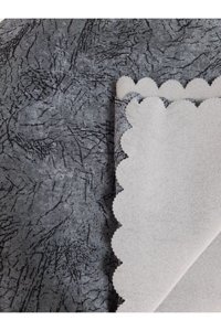 Çıkrıkçı Tekstil Polyester Polar Jakarlı Süngerli Antrasit Üçlü Koltuk Örtüsü 175x215 cm