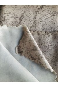 Miray Tekstil Kadife Süngerli Çizgili Kahverengi Tekli Koltuk Örtüsü 170x210 cm