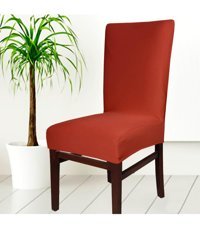 Abeltrade Polyester Süngersiz Düz Giydirmeli Lastikli Kiremit Tekli Koltuk Örtüsü 34x48 cm