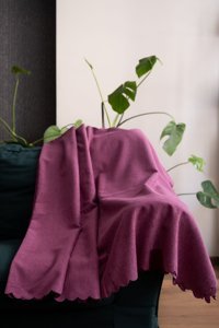 Homease Şönil Polar Süngersiz Armürlü Pembe Tekli Koltuk Örtüsü 175x215 cm