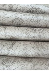 Selçuklu Tekstil Polyester Polar Pofuduk Süngerli Çizgili Bej Üçlü Koltuk Örtüsü 170x220 cm
