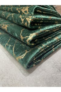 Tekstilsa Kadife Polar Varaklı Süngerli Çizgili Haki Tekli Koltuk Örtüsü 170x210 cm
