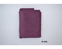 Laris 6 Pamuklu - Polyester Süngersiz Çizgili Kaymaz Pembe Tekli Koltuk Örtüsü 215x175 cm