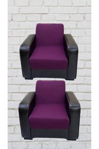Şahane Ev Mikro Polyester Likralı Jakarlı Süngersiz Düz Giydirmeli Lastikli Pembe Tekli Koltuk Örtüsü 78x55 cm