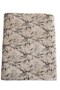 Aysalife Home Tekstil Kadife Süngerli Mermer Desenli Bej Tekli Koltuk Örtüsü 160x210 cm