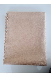 Aysalife Home Tekstil Kadife Süngerli Osmanlı Desenli Kahverengi Tekli Koltuk Örtüsü 170x220 cm