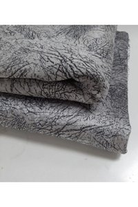 Tekstilsa Kadife Polar Süngerli Çizgili Gri Tekli Koltuk Örtüsü 170x210 cm