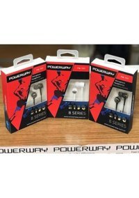 Powerway Pw-707 Silikonlu Mikrofonlu 3.5 Mm Jak Kablolu Kulaklık Beyaz
