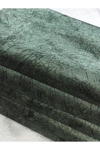 Selay Home Kadife Tay Tüyü Jakarlı Süngerli Çizgili Su Geçirmez Haki Üçlü Koltuk Örtüsü 175x210 cm