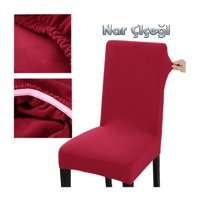 Abeltrade Polyester Likralı Süngersiz Düz Giydirmeli Lastikli Pembe Dörtlü Koltuk Örtüsü 35x100 cm