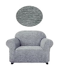 Güzelevim Polyester Jakarlı Süngersiz Kırçıllı Giydirmeli Gri Tekli Koltuk Örtüsü 80x120 cm