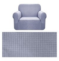 Güzelevim Polyester Likralı Süngersiz Düz Giydirmeli Krem Tekli Koltuk Örtüsü 60x80 cm
