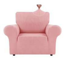 Heytgah Bambu - Pamuklu Süngersiz Düz Giydirmeli Krem Tekli Koltuk Örtüsü 75x115 cm
