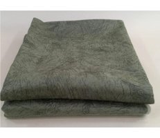 Selçuklu Tekstil Kadife Polar Pofuduk Süngerli Çizgili Yeşil Üçlü Koltuk Örtüsü 170x220 cm