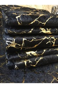 Deneme Zamanı Polyester Polar Jakarlı Süngerli Siyah Üçlü Koltuk Örtüsü 170x210 cm