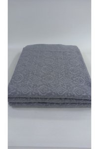 Ceyizimdekor Pamuklu - Polyester Polar Jakarlı Süngerli Gri Üçlü Koltuk Örtüsü