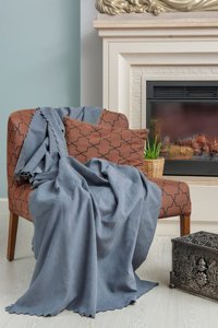 Latuda Concept Şönil Süngersiz Düz Gri Tekli Koltuk Örtüsü 110x170 cm