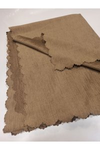 Şener Home Kadife Polar Süngersiz Düz Kahverengi Tekli Koltuk Örtüsü 175x215 cm