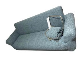 Güzelevim Polyester Jakarlı Süngersiz Kırçıllı Giydirmeli Gri Üçlü Koltuk Örtüsü 180x230 cm