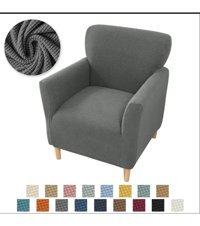Güzel Aral Pamuklu - Polyester Düz Giydirmeli Antrasit Tekli Koltuk Örtüsü 80x120 cm