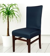 Abeltrade Polyester Süngersiz Düz Giydirmeli Lastikli Siyah Tekli Koltuk Örtüsü 34x48 cm